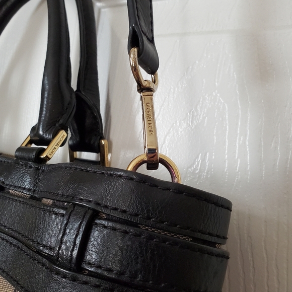 Michael Kors Monogrammed Canvas Handbag - Picture 14 of 16